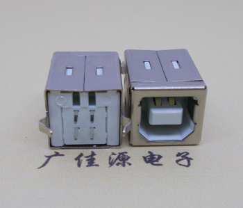 南通USB BF180度母座 打印机接口 立式直插带赛