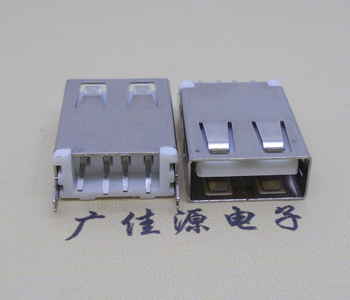 南通USB AF立式 直插 加长款17.5MM 大电流3A插座