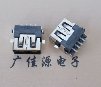 南通 USB母座 贴片沉板3.5/4.9 直口/卷口铜壳/铁壳