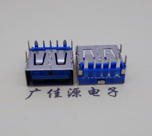 南通 USB5安大电流母座 OPPO蓝色胶芯,快速充电接口