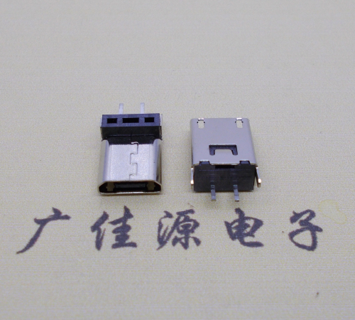 南通micro 2p直插母座无卷边180度铆合式H=9.3、10.0、10.5、11.5mm