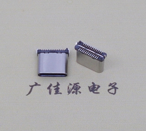 南通USB TYPE-C接口短体24P公头立式贴板高度H=8.0mm 高速数据传输快充电款