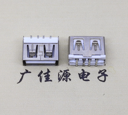 南通usbA母立贴10.0mm短体 DIP立插式连接器接口